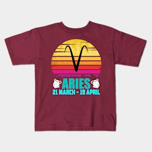 Aries Zodiac Sign Kids T-Shirt